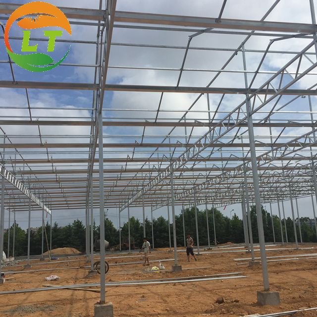 LiTai Greenhouse Galvanized Skeleton Glass Cover Heat Preservation Thermal Insulation