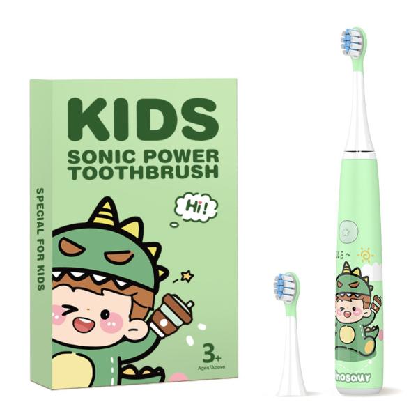 Rechargeable Cartoon Smart Children Waterproof Electric Toothbrush for 3-13 Year