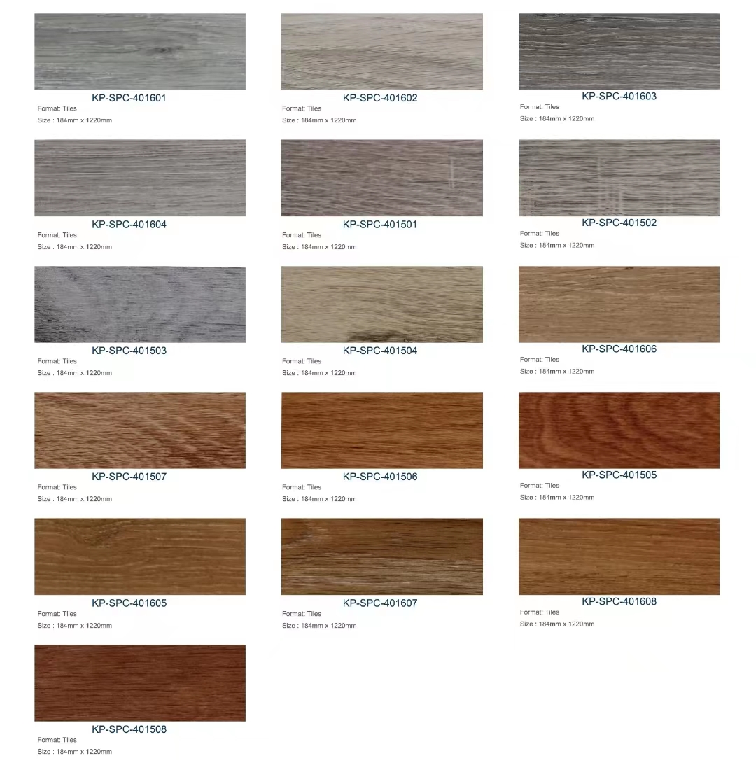 Anti Fire Click Lock PVC Flooring Eco Friendly Composite Parquet Flooring