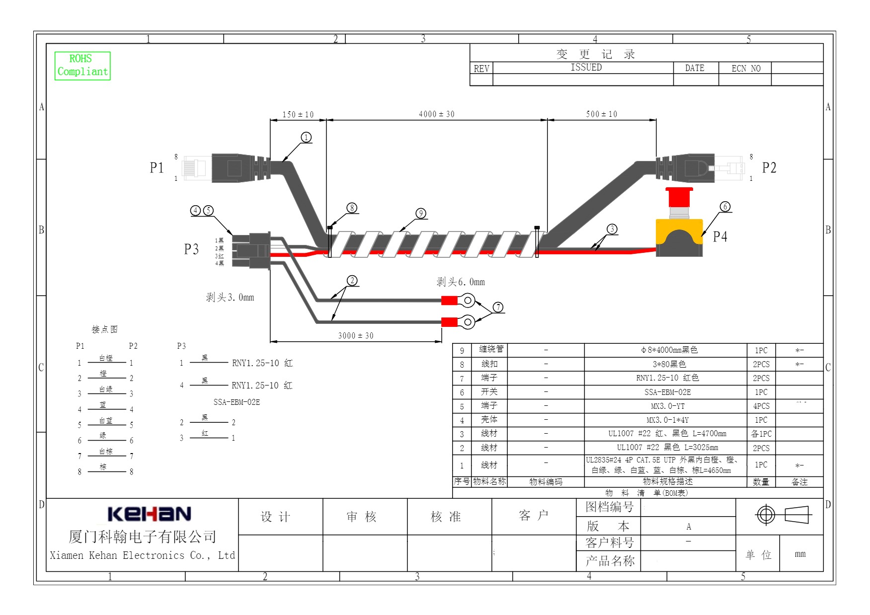 Custom Integrated Circuits Wire Harness for OEM Brake Controller Customized Solution