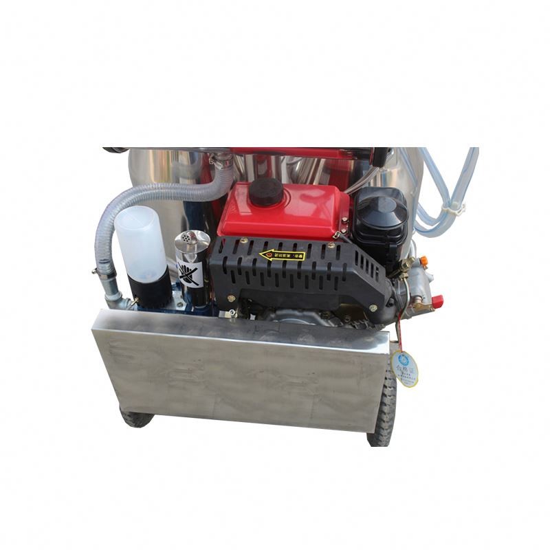HL-JN09 Diesel Engine Dairy Automatic Milking Machine with Double Bucket 25L
