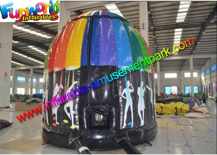 0.55mm Pvc Tarpaulin Inflatable Disco Dome , Inflatable Dome Tent