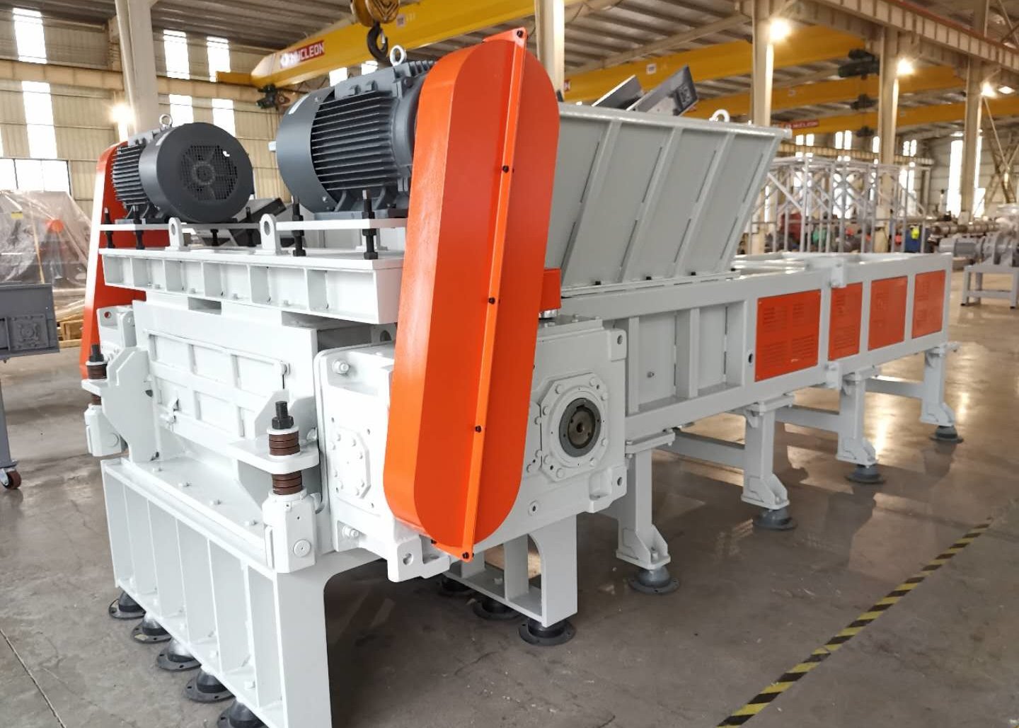 JWELL Plastic Recycling Building Template Lump Drum Pallet Shredder