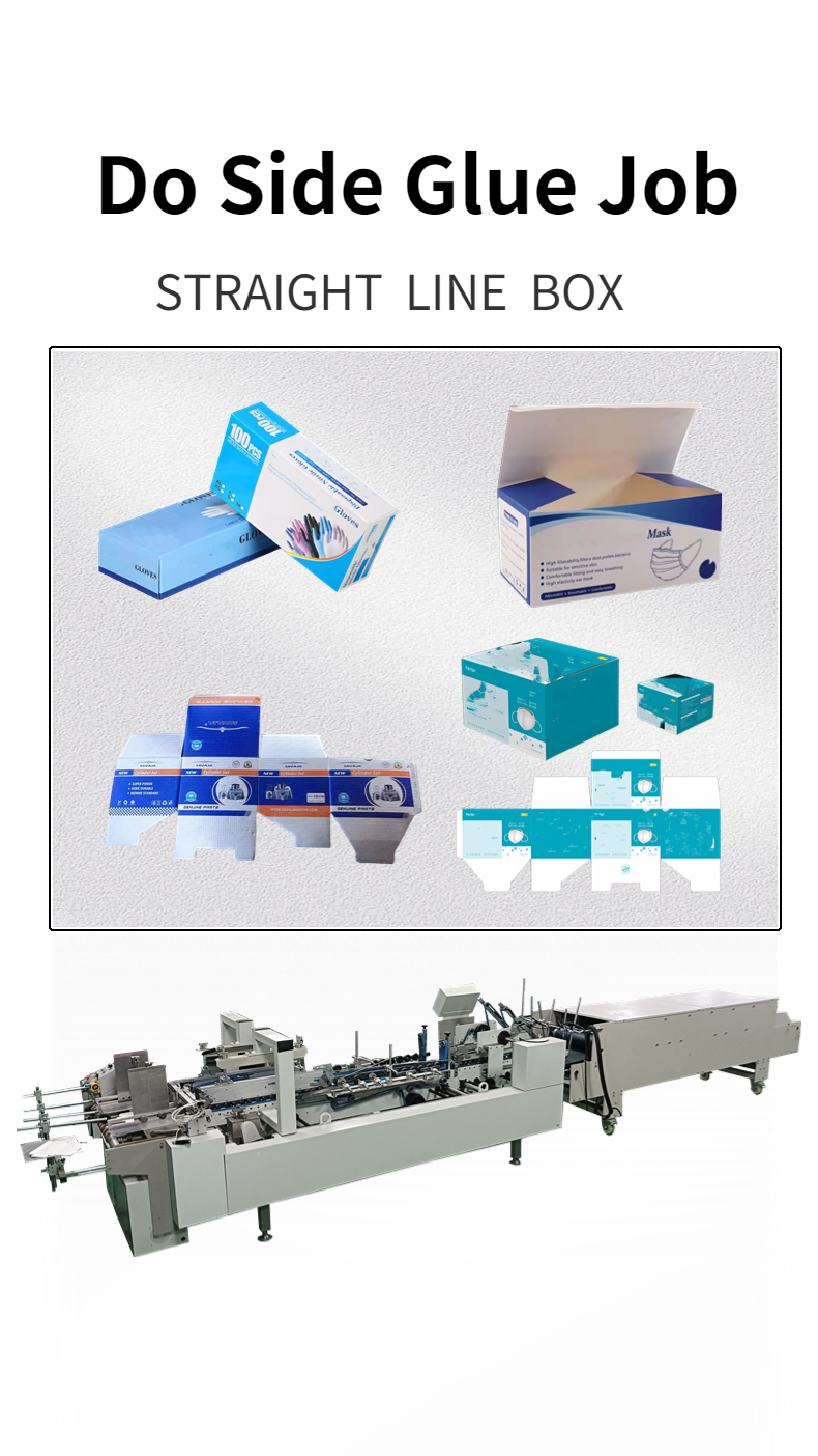 Professional CQT-800 Cardboard/Corrugated Straight Line Box Cold Glue Spraying Machine