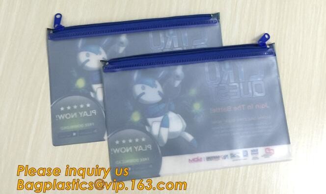 Plastic Bag OEM Custom PVC Loop Handle Image Printed Plastic Shopping Bag,Promotional Clear Waterproof Plastic Cosmetic