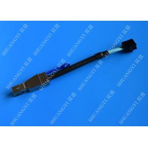  0.3 M Black Serial Attached SCSI Cable External HD Mini SAS SFF-8643 To SFF-8644 Cable Manufactures