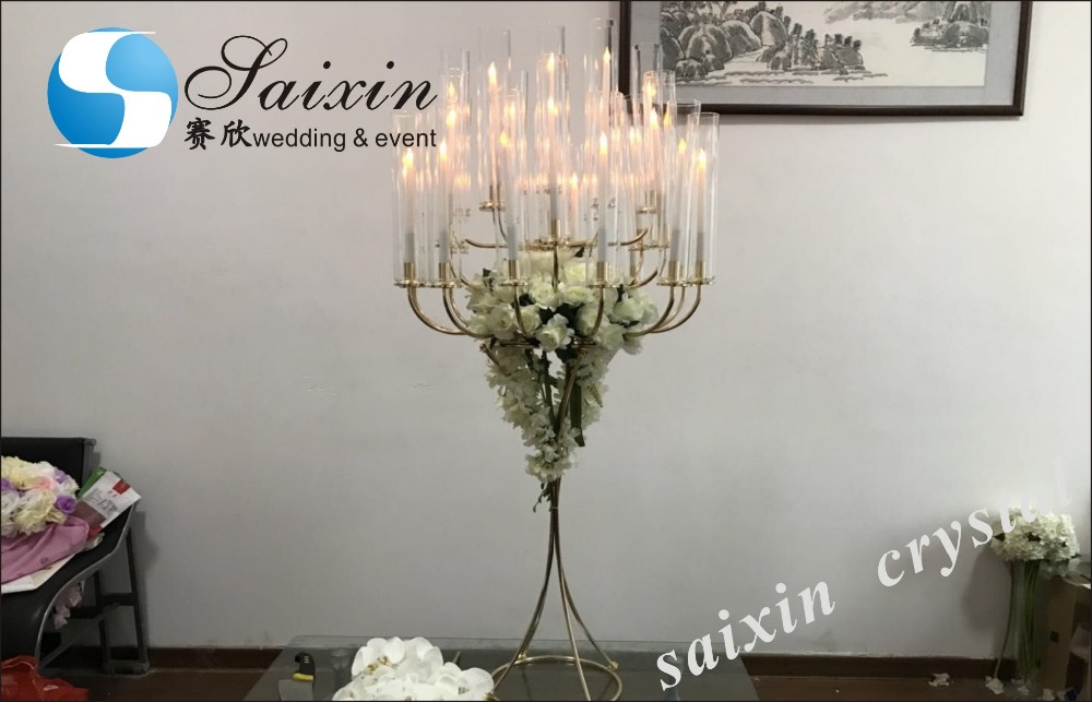 Factory luxury gold frame with white membrane arch for wedding furniture backdrop decoration