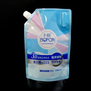 Durable And Convenient Spout Pouch With Handle For Laundry Detergent Packaging