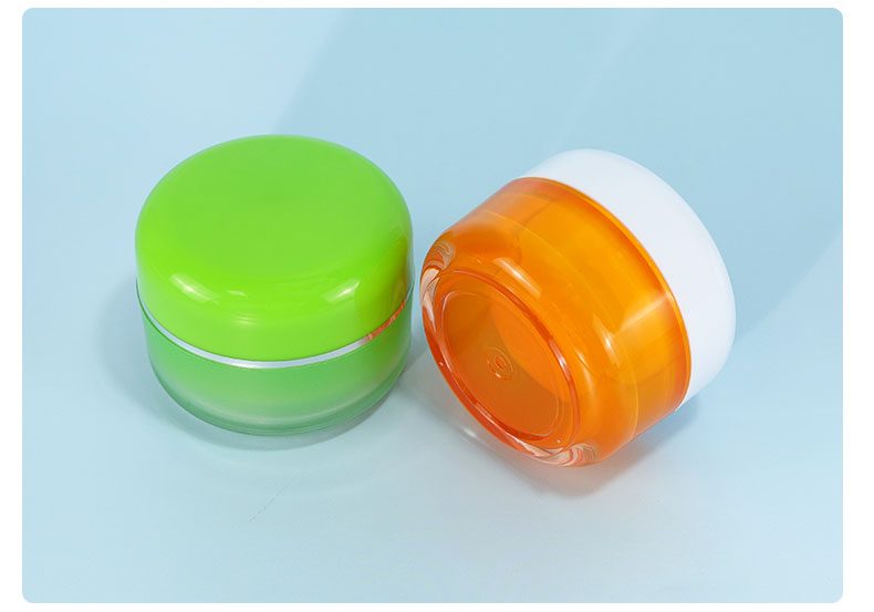 Acrylic Plastic Type 30g 50g Face Cream Jar for Cosmetic Packaging Body Scrub Butter