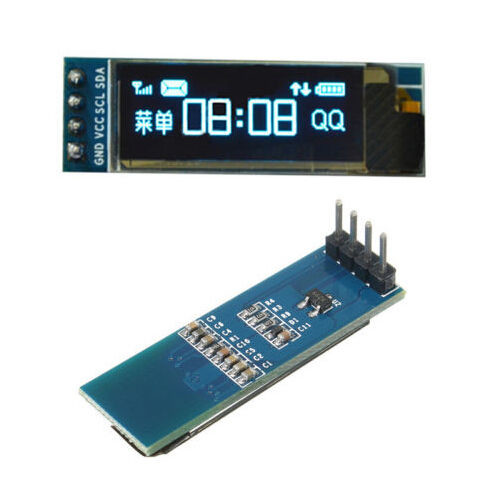 China 0.91 Inch 128x32 I2C IIC Serial Blue 0.91'' OLED LCD Display Module SSD1306 Driver on sale