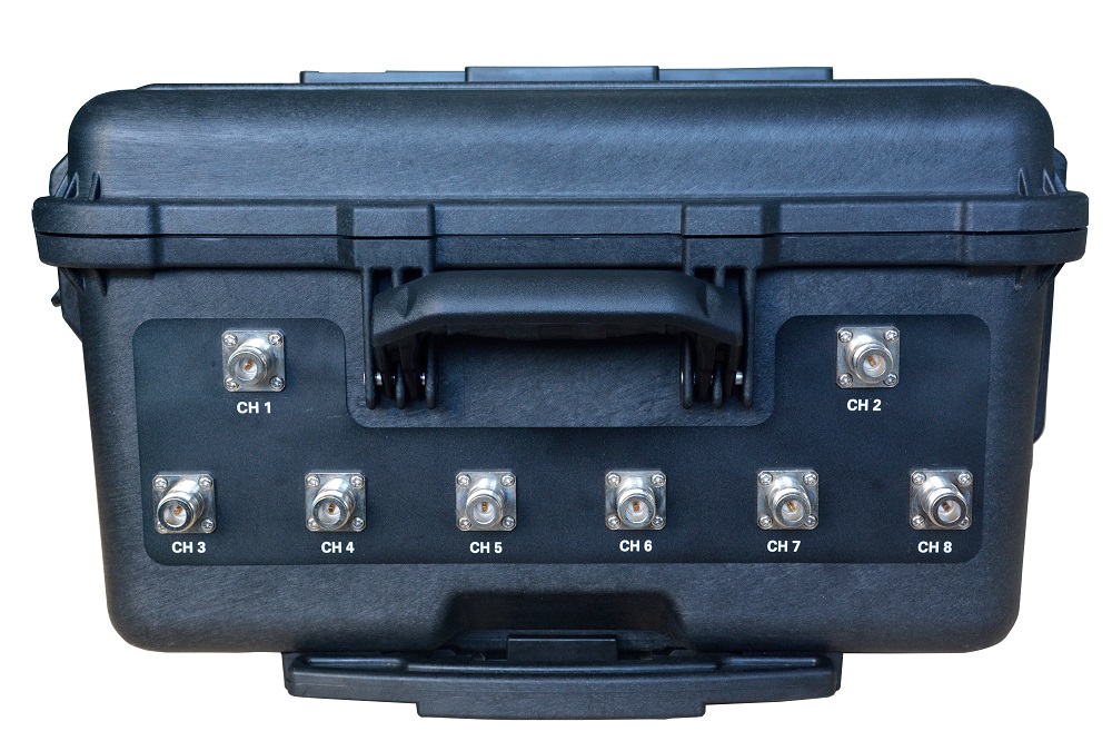 High Power Portable 8 Channels bands Mobile Signal Jammer 200W up to 300 meters GPS WIFI Blocker
