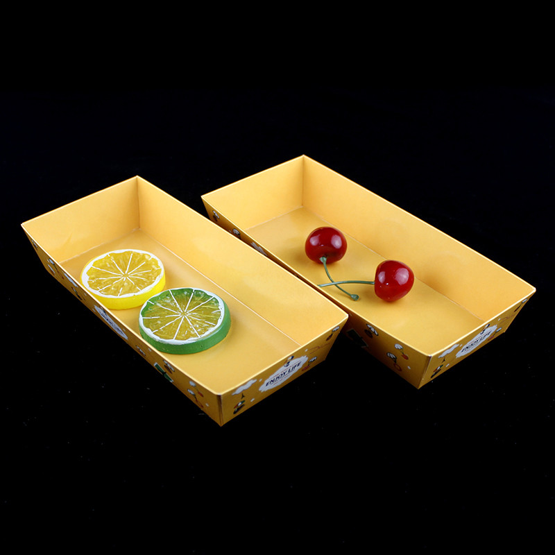 Takeaway Bakery Packaging Box Sandwich Paper Container With Plastic Lid