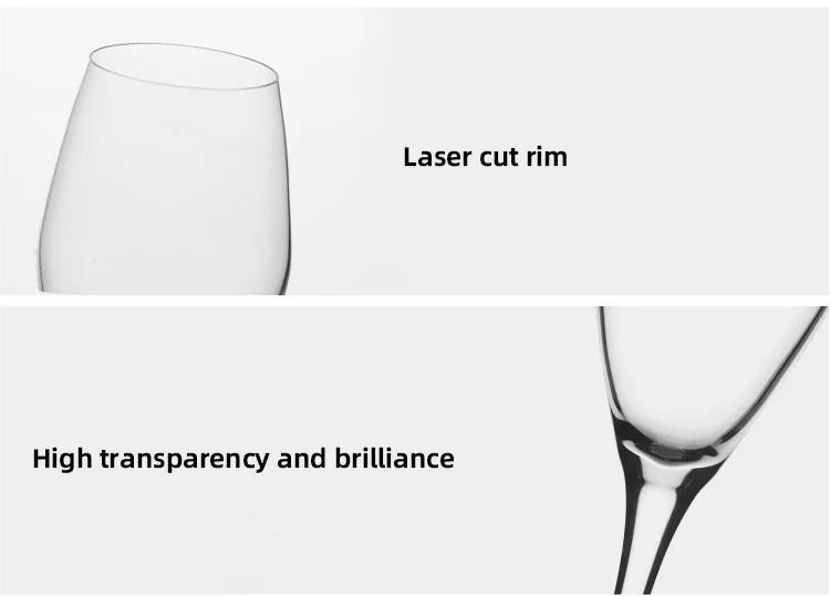 Custom Wedding Banquet 9oz Champagne Flute Glass Crystal Glassware Gift Packing