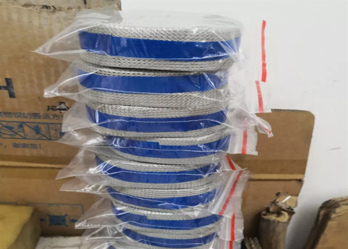 Filter 75mm Width 0.2mm Diameter Knitted Wire Mesh Single Strand Woven Tin Plated Copper