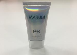  Dia 35 Flat Oval Holographic Aluminum Laminated Cosmetic Tube For BB Cream Manufactures