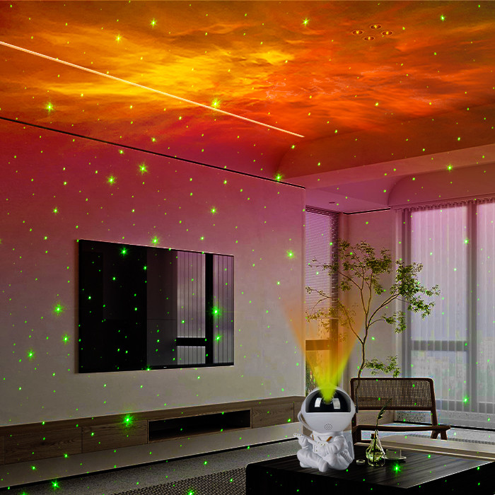 Bedroom Decor Space Star Projector 86x76x125mm Remote Control