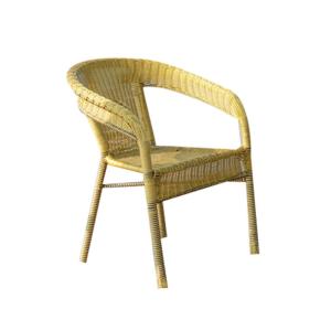 China High Back Depth 61cm Height 78cm Rattan Wicker Chairs Bamboo Look on sale