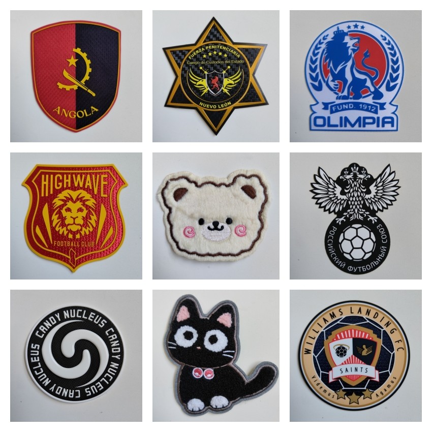 Iron On Flat Print 3D Silicone Patch With Hot Melt Backing Multiple Colors