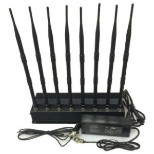  8 Antennas High Power GPS/ WiFi/ VHF/ UHF Cell Phone Jammer Manufactures
