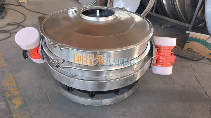 Stainless Steel 400mm~2100mm 1~2 Decks Low Profile Flow Thru Inline Vibrating Control Sieve Vibro Sieve For Chocolate Powder With Double Motors