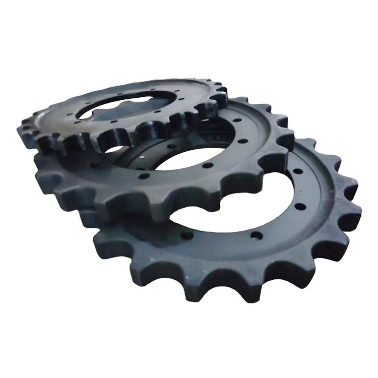 Black Excavator Drive Sprocket HD80 HD140 HD250 Rubber Track Sprocket