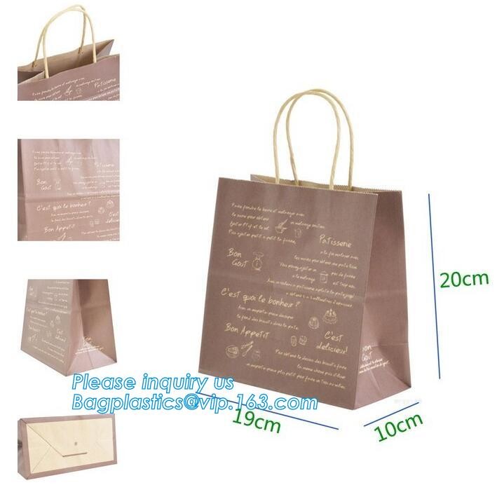Customized Luxury Eco Retail Packaging , Gift Paper Bag Packaging