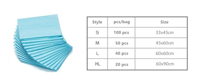 Pet Training Sleeping 3045 4060 square Disposable Mattress Pads