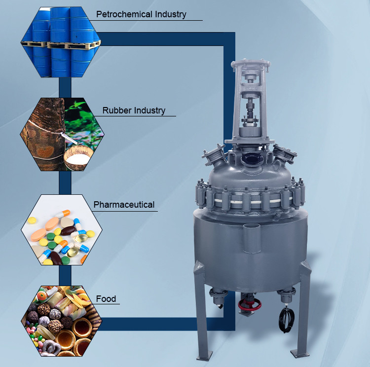 300L Lab Glass Enamel Reactor Automatic Welding High Temperature Glass Lined Reactor
