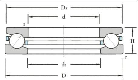 Single Row Chrome Steel Thrust Ball Bearing 51102 Professional with Competitive