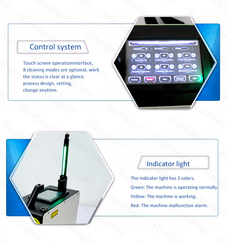 Lightweight 100w 50w Laser Rust Removal Machine Air Cooling Backpack Portable