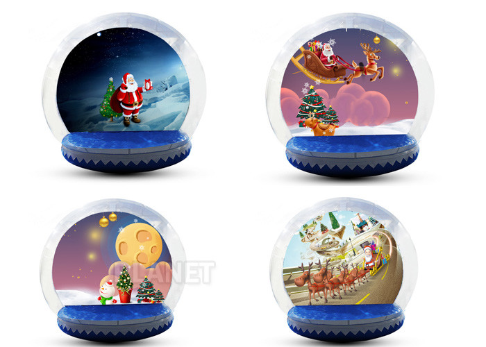 Ornament Inflatable Snow Globe Tent For Holiday 3 Years Warranty