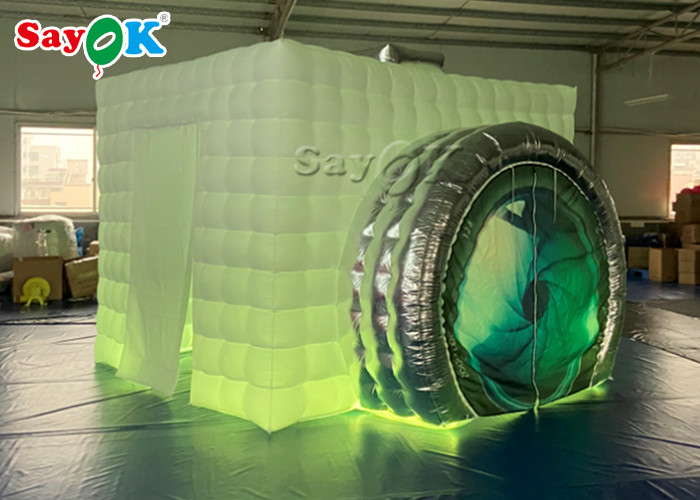 Event Booth Displays Foldable Inflatable Cube Photo Booth For Wedding / Outdoor Event