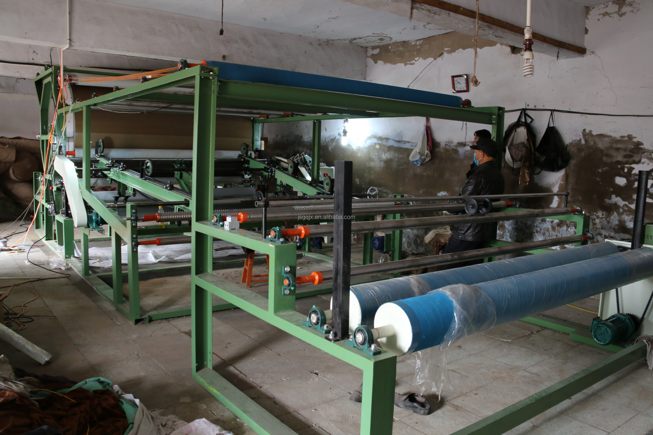 1-45m/min 2022 Automatic Net Belt Water Based Glue Lamination Machine for Carpet Roll