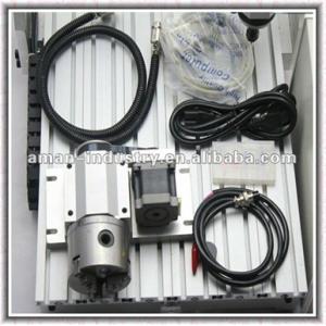 AMAN 3040 metal cnc multi-head engraving machine small 4th axis 3040 cnc router