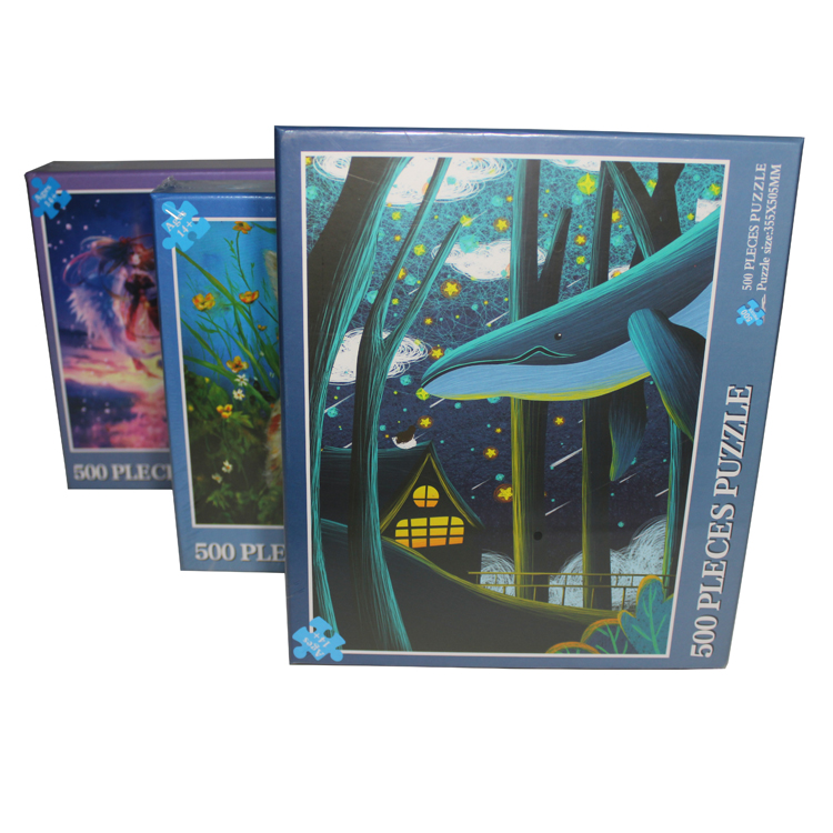 3d CMYK Book Paper Jigsaw Puzzle Toy For Kids / Adult Gift PROP65 Listed