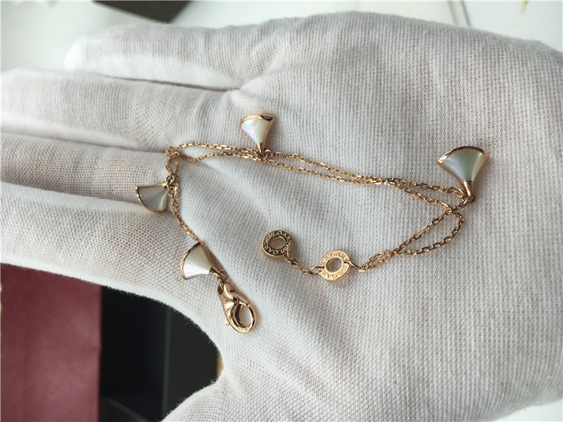 No Diamond Luxury Jewelry Jewelry Divas Dream Bracelet 18K Rose Gold With Morher Of Pearl