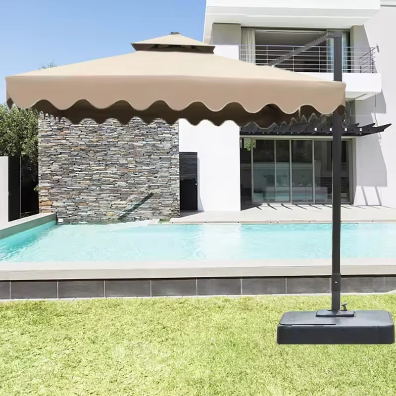 Aluminum Frame 3m Outdoor Patio Garden Parasol for Stylish Outdoor Spaces