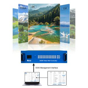 10 bit and 12 bit Color Processing 4K Video Wall Processor Supporting Any
