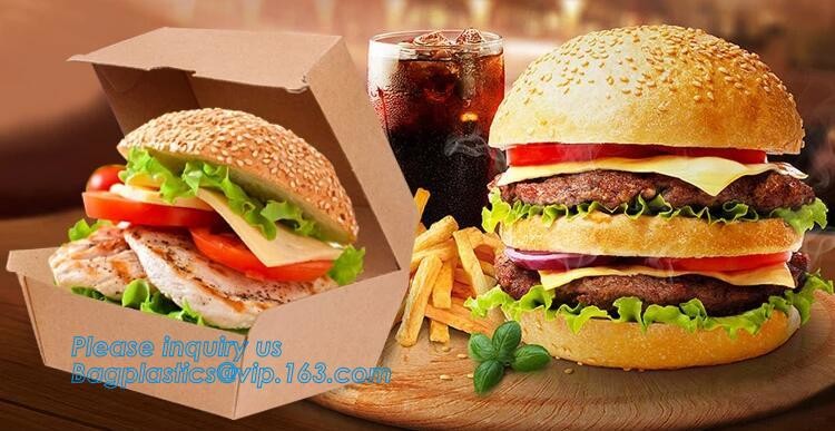 Cheap Cardboard foldable kraft paper lunch box with window,Lunch noodle fast food kraft paper box by customized logo pri