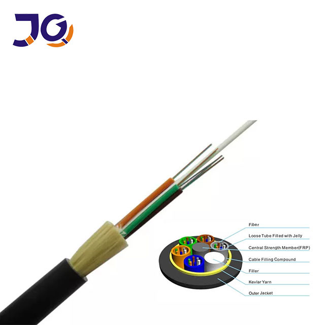 Kevlar Yarn 12 Cores Single Mode Span 50m ADSS Optical Cable