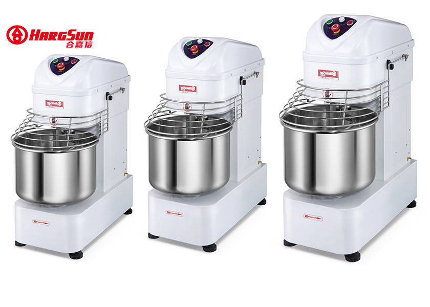 20L 30L 40L Bread Dough Kneading Machine / 8 Kg Spiral Mixer With Gearbox Driving