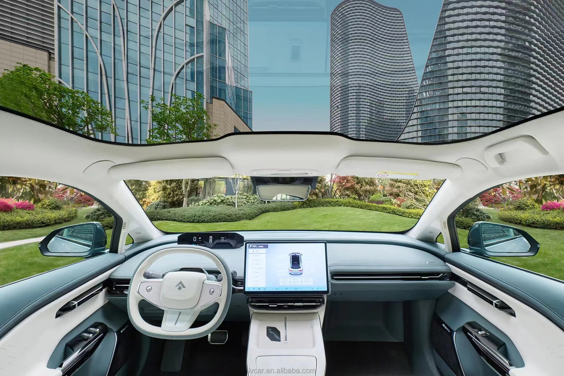 2022 GAC Aian Top Luxury Cars Featuring Panoramic Sunroof and Front 4 Rear 2 Radar