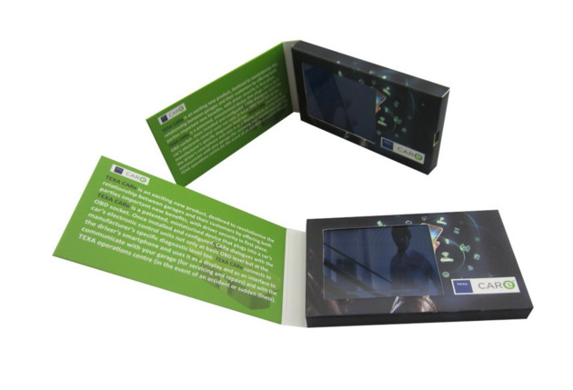 Rechargeable video business cards , Handmade lcd video card for weddings