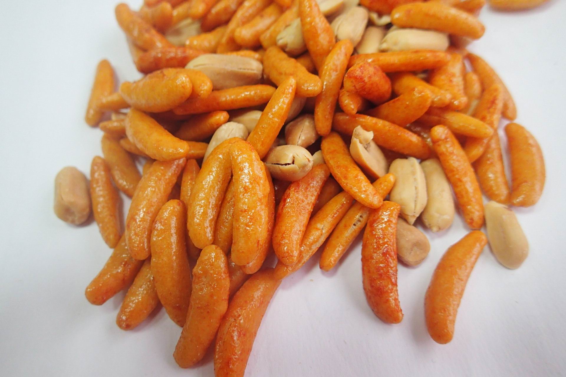 Caramel Color Japanese Rice Crackers Cooking Wine Peanut Rice Crackers
