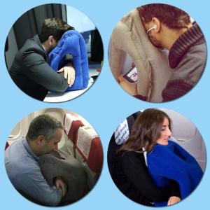 Woollip Air Pillow Travel Grey soft inflatable body Pillow for Travel Sleeping Portable Body head Support GK-TP01 Manufactures