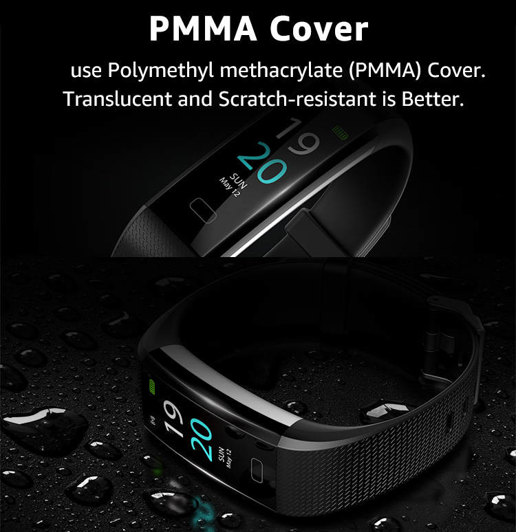 TPU Strap Bluetooth Smart Bracelet BLE5.0 210mm Wristband