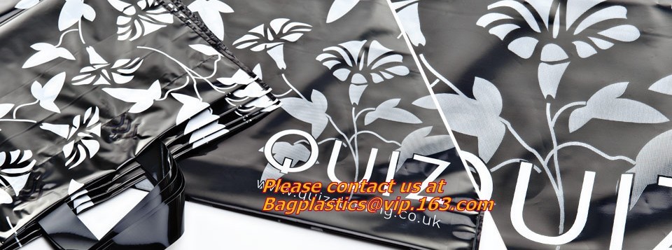 Custom logo HDPE / LDPE patch handle die cut plastic shopping bag for carrying bread,Die Cut Handle Shopping Bag bagease