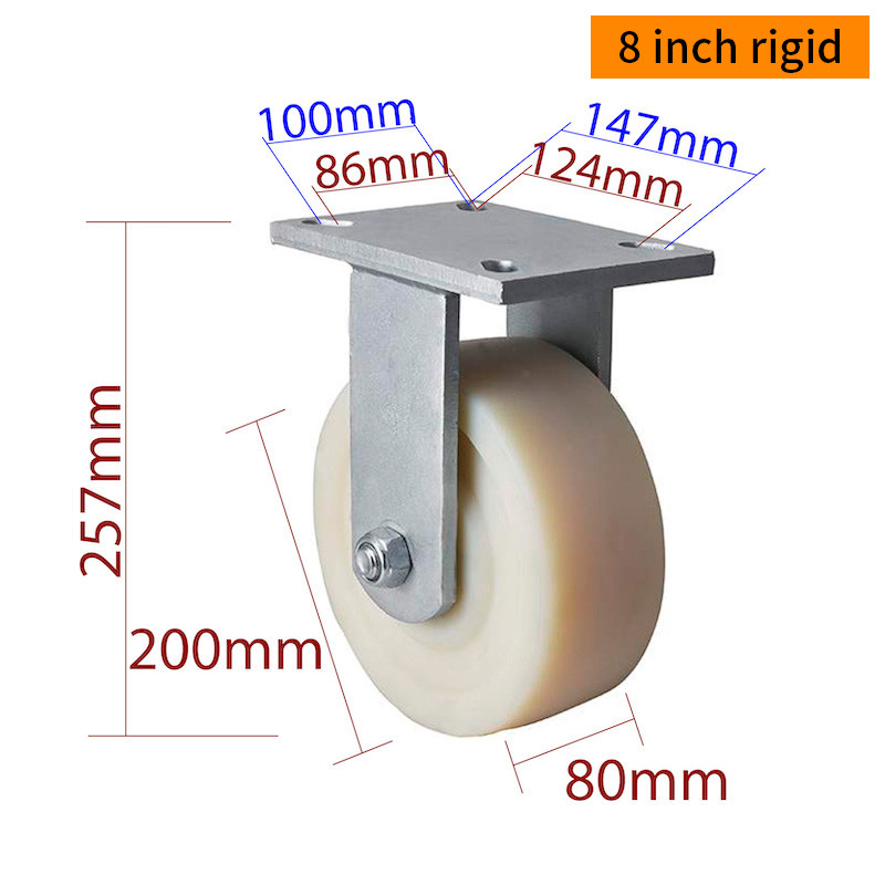 EDL Extra Heavy Duty 8 Inch Caster 1700kg Load for Industrial and Workshop Use 938-26
