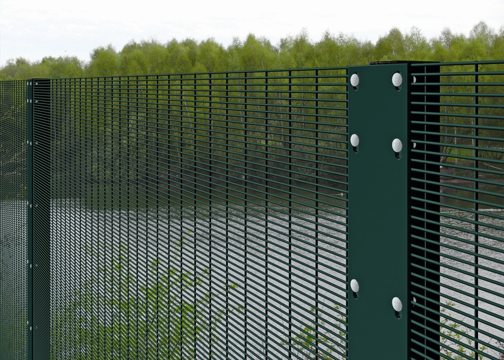 Black Hot Dipped Galvanized Anti Climb Security Fencing 358 Anti Scaling