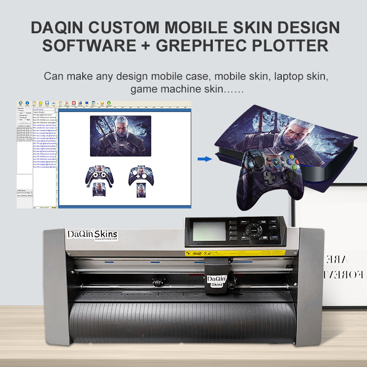 Daqin Stickers Die Cut Sticker Maker Personalized Screen Film Mobile Skin Cutter 3M Skin Cutter